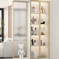 Minimalist Room Divider Cabinet Living Room Partition Glass Entryway Screen Cabinet side cabinet