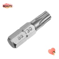 BEAUTY 1pc Screw Driver Bit, T6-T40 1/4 Inch Hex Shank Torx Bits, 25mm Length S2 Alloy Steel 6 Point