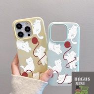 SFcuteGilsMix Casing Red Yarn Ball Kitten Printed 2 in 1 Phone Case For Redmi 14C 13 12 13C Note 14 
