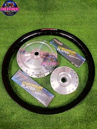 YAMAHA MIO I 125 / SOUL 125 / MXI 125 RIM SET THAILAND CONCEPT CHROME HUB + CHROME RIOS + ALLOY RIM
