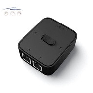 2 Port RJ45 LAN CAT6 Network Switch  1000Mbps 2 in 1 Out/1 in 2 Out Internal External Network Switch