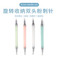 Hot Sale#Acne Needle Set Cell Clip Beauty Needle Tube Double-Headed Hidden Acne Needle Blackhead Nee