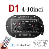 8/10 Inch Amplifier Board Audio Bluetooth USB Radio Bluetooth USB Radio TF Subwoofer D5 D10 D3 Karaoke Power Stereo Bass Audio FM Radio TF Player Subwoofer 35W Taffstudio