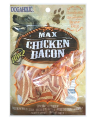 DOGAHOLIC Max Chicken Bacon Smoke/BBQ/BBQ Sticks/Bacon Wrap Milk Bones Flavors 120g