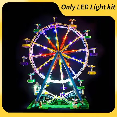 LYBMTWF LED Lighting Kit Compatible with Lego 10247 Ferris Wheel Building Blocks (NOT Include The Mo