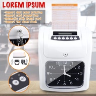 Clock Recorder Dual color Printing Time Attendance System Electronic Employee Time Clock Recorder Ti