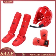 [Gedon] Taekwondo Sparring Gear Set with Shin Guards Footgear for Taekwondo Sparring