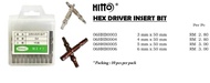 HITTO ALLEN KEY HEX DRIVER BIT 3MM/4MM/5MM/6MM