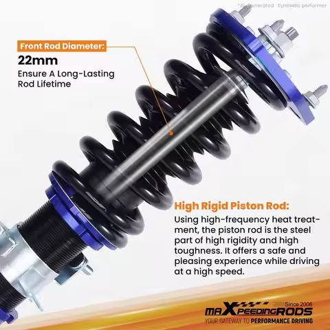 Twin Tube Coilovers for Nissan 350Z Skyline V35 G35 2003-2008 Suspension Kit