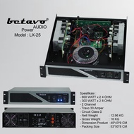 POWER AMPLIFIER BETAVO LX 25 PROFESSIONAL POWER AMPLIFIER BETAVO LX-25