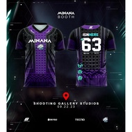 Minana Evos Esports Jersey Customized Ph Ml Custom Name and Number for Men 2023 Unisex Gaming Jersey