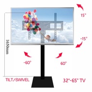 ขาตั้งทีวี LCD แบบปรับความสูงและมุมได้อเนกประสงค์ขนาด 32-65 นิ้วขาตั้งทีวี Display 32-65 นิ้ว ชนิดเคลื่อนย้ายไม่ได้ (32-65นิ้ว, สูง1.5m.) /ismartshopขาตั้งทีวี LCD และ LED แบบปรับได้