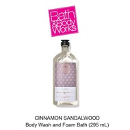Bath &amp; Body Works Aromatherapy  Cozy CINNAMON &amp; SANDALWOOD Body Wash Foam Bath 295ml. ของแท้
