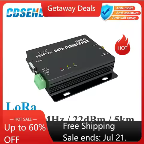 SX1262 SX1268 E90-DTU-900SL22 LoRa Relay 22dBm RS232 RS485 868MHz 915MHz Modbus Receiver RSSI Wirele