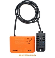 สวิตช์ Wifi เบรกเกอร์ Tuya อัจฉริยะพร้อมเซ็นเซอร์อุณหภูมิและความชื้น การตรวจสอบการใช้พลังงาน หน้าสัม