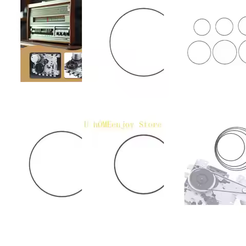 B0KF Cassette Tape Machine Belt 1.0mm Square Rubber Belt 105mm-150mm Folded Size Option for Tape Rec