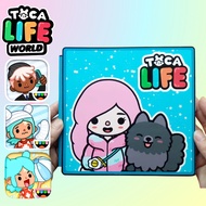 Đồ Chơi Thủ Công Ngôi Nhà Búp Bê Bằng Giấy Của Công Chúa Tocaboca Học Liệu Bóc Dán Thông Minh H32