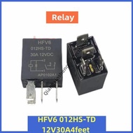 Mini Electronic Relay HFV6 012HS-TD 12V30A4 Foot with Diode Car Relay