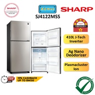 Sharp Refrigerator 2 Door Inverter 410L Fridge Peti Sejuk Peti Ais 2 Pintu Inverter Murah 冰箱 SJ4122MSS