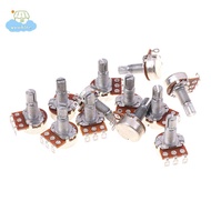 [LI] A500K B500K A250K B250K A50K B50K A25K B25K Potentiometer Splined Small Pot Electric Guitar Bas