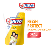 NUVO FAMILY Sabun Mandi Cair Fresh Protect Pouch 250ML