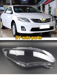 1ชุดเลนส์ไฟหน้าสำหรับ Toyota Corolla Altis 2011 2012กันชนหน้าเลนส์ไฟหน้า/ไฟหน้าฝาครอบ