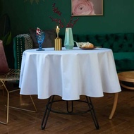 Round Tablecloth 60 Inch Washable Polyester Cloth Decorative Fabric Table Cover for Dining Buffet Pa