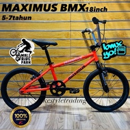 MAXIMUS BMX/Basikal budak saiz 18inch/Basikal budak 5-7tahun/Basikal kanak-kanak/Basikal murah/Basik