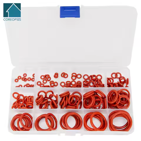 150-200-225PCS PCP Paintball VMQ Sealing Silicone O-rings OD 6mm-30mm CS 1.5mm 1.9mm 2.4mm 3.1mm Red