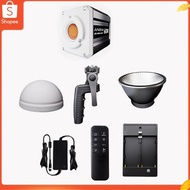 Andoer Tri-Color LED COB Video Light 60W Photography 2800K-6800K Dimmable LCD Screen 9 FX Special Ef