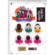 Squid Game Cake Topper 001