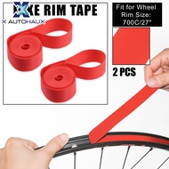 X AUTOHAUX 700C 27" Bike Bicycle Wheel Rim Strip Rim Tape Liner Inner Tube Protection Band PVC Red P