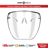 No dizzy Full Face shield acrylic Blocc Visor Sunglasses Eye goggles safety glasses anti-spray nao