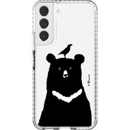 【預購】三星手機殼/Samsung Galaxy S22/動物園/台灣黑熊與八哥