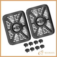 WOOW Air Fryers Crisper Plate Grill Tray with Rubber Bumpers for DZ401 DZ550 Replacement Baking Tray