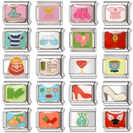 Italian Modular Bracelet DIY Elastic Stainless Steel Italian Charm Bracelet