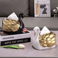 High-End Tissue Box Paper Box Living Room High-End Times Swan High-End Light Luxury Paper Box ins St