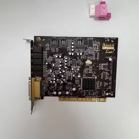 Second Hand Sound Blaster Live! 5.1 SB0060 Sound Card PCI Slot 5.1 Channel High Performance Sound Ca