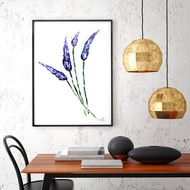 Lavender Flower, Orignal Painting, Floral Painting, Flower Art, Blossom Decor