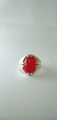 Cincin  Batu  Merah  Delima  Asli