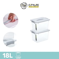 Citylife 18L Multi-Purpose Stackable Storage Container Box With Retractable Handle - M X-6263