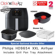 Philips HD9654 XXL Air Fryer. Also known as HD9654/91. Includes FREE Grill Pan Bottom (In Package). 1.4 kg Capacity. Fat Removal Technology. LED Display. Digital Touchscreen. Local SG Stocks. Safety Mark Approved. 2 Years Warranty