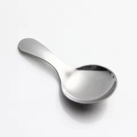 1 PC Stainless Steel Spoon Ice Cream Scoop Short Handle Tea Coffee Spoon Kitchen Condiment Sugar Sal