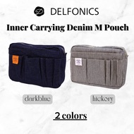 Delfonics Inner Carrying Denim M Pouch ( Hickory / Dark Blue )