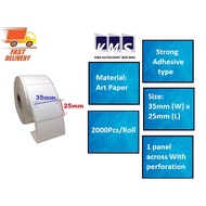 Barcode Label 35mm X 25mm (2000pcs) - barcode label sticker