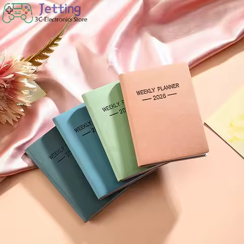 Hot Sale A7 Specification 2026 English Planner Book, Mini Portable Pocket Daily Schedule Book Thin W