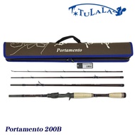 Tulala Rod Baitcast Portamento 200B 4 piece Travel Fishing Rod