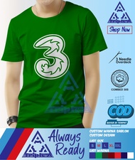 Kaos 3 Three Provider Perusahaan Baju by Triple A Distro