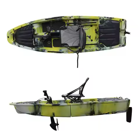 Vicking 9.3FT Single Person Modular Pedal Drive Sea Kayak HDPE PE Hull Plastic Folding Kayak Propell