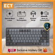 Logitech MX Mechanical Mini Wireless Illuminated Performance Keyboard - Tactile Quiet | Linear | Cli